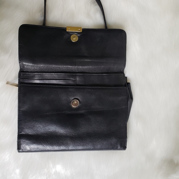 Perlina Black Leather Wallet Cross Body Bag - Picture 8 of 9